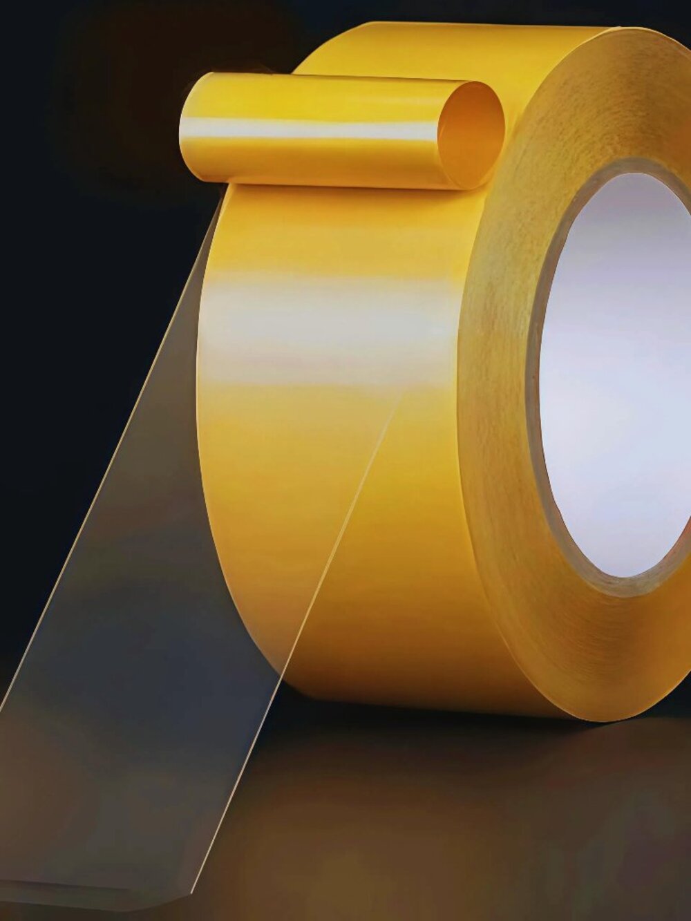 Ultra-Thin Heavy Duty Double Sided Tape - 2 Inch x 66 Feet, Clear Strong Two Sid